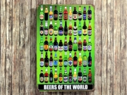 Blechschild *Beers of the world*